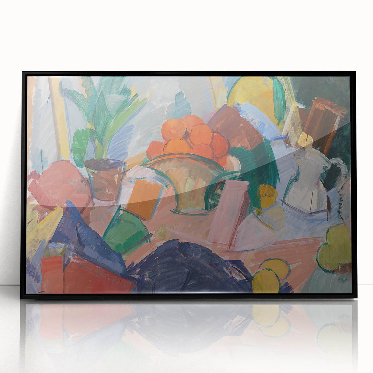 Modern Wall Art of Abstract Still Life with Oranges - Contemporary Style