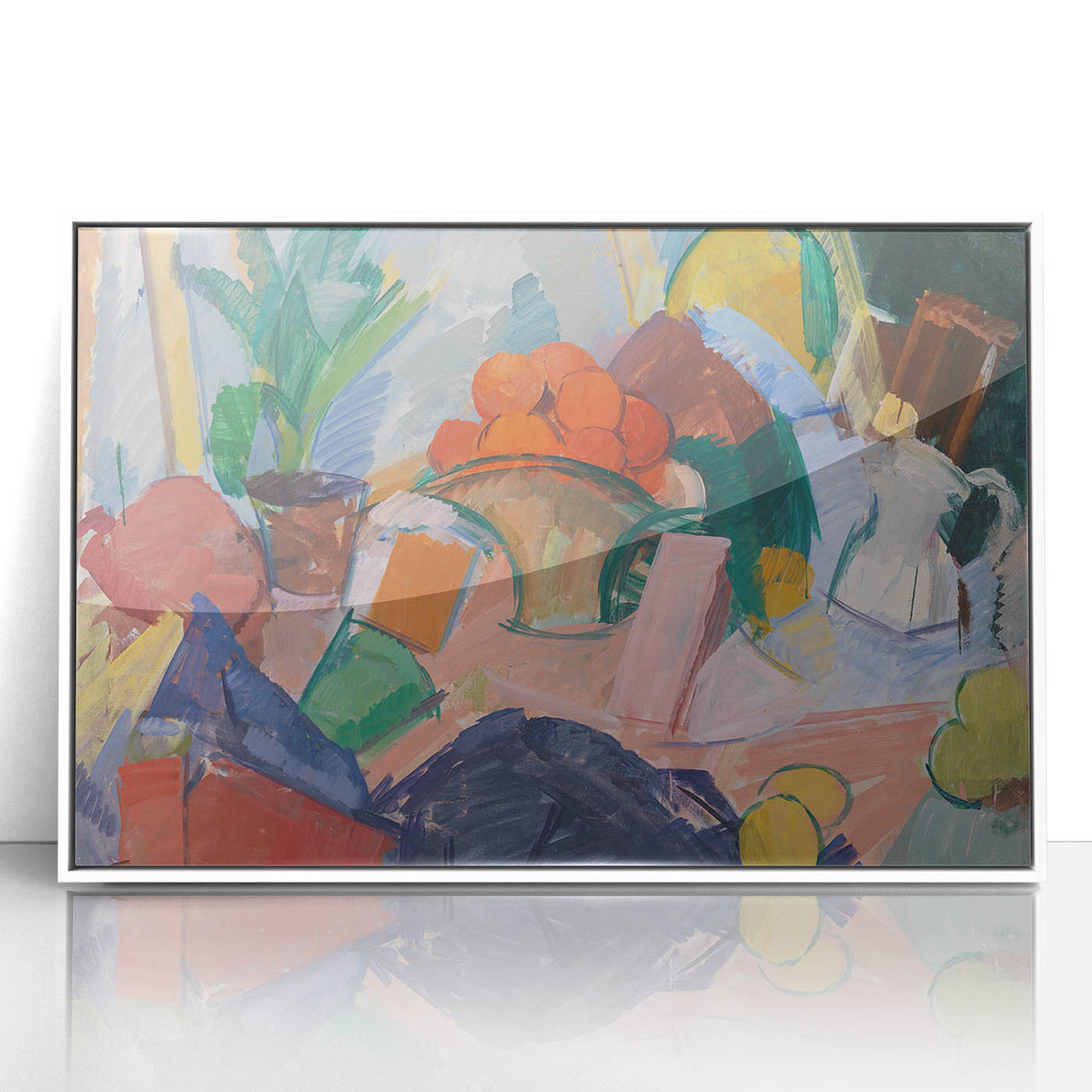 Modern Wall Art of Abstract Still Life with Oranges - Contemporary Style