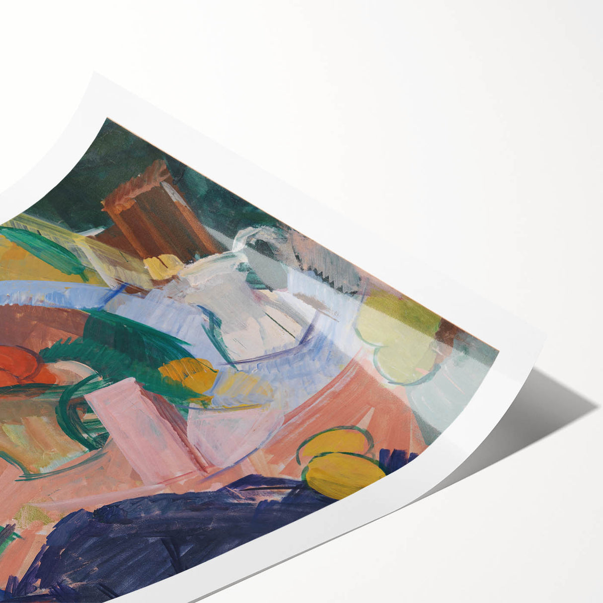 Modern Wall Art of Abstract Still Life with Oranges - Contemporary Style