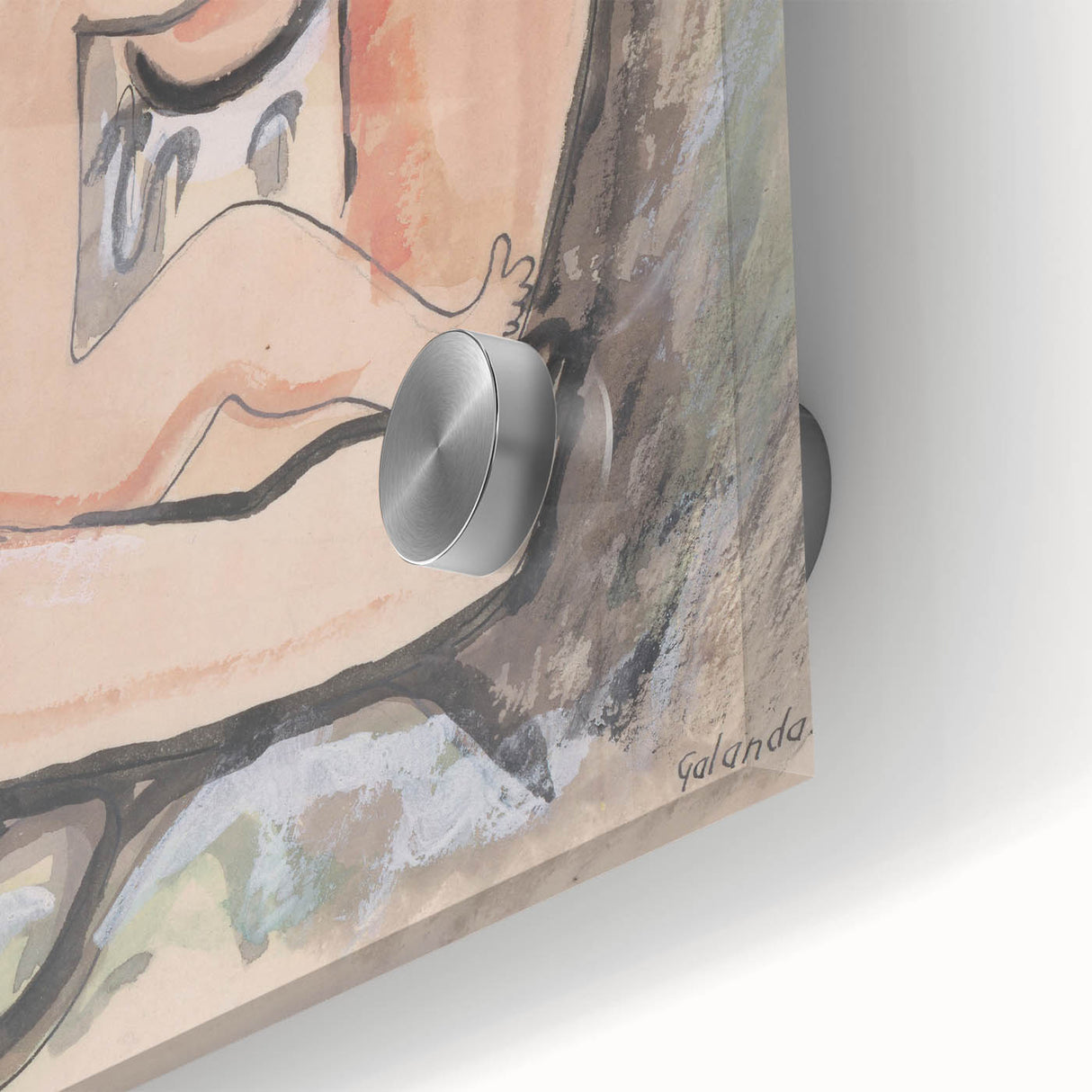 Modern Wall Art - Mother with a Child by Mikuláš Galanda