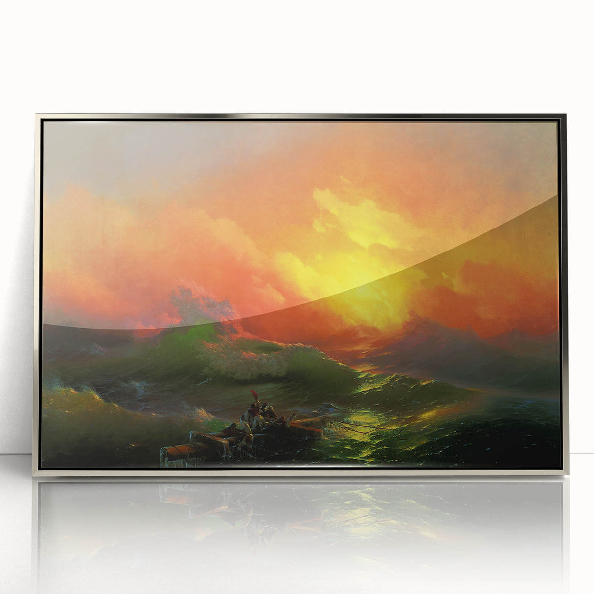 Famous Romantic Era Art - The Ninth Wave Seascape Canvas Print
