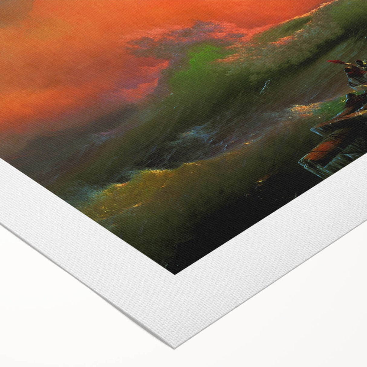 Famous Romantic Era Art - The Ninth Wave Seascape Canvas Print