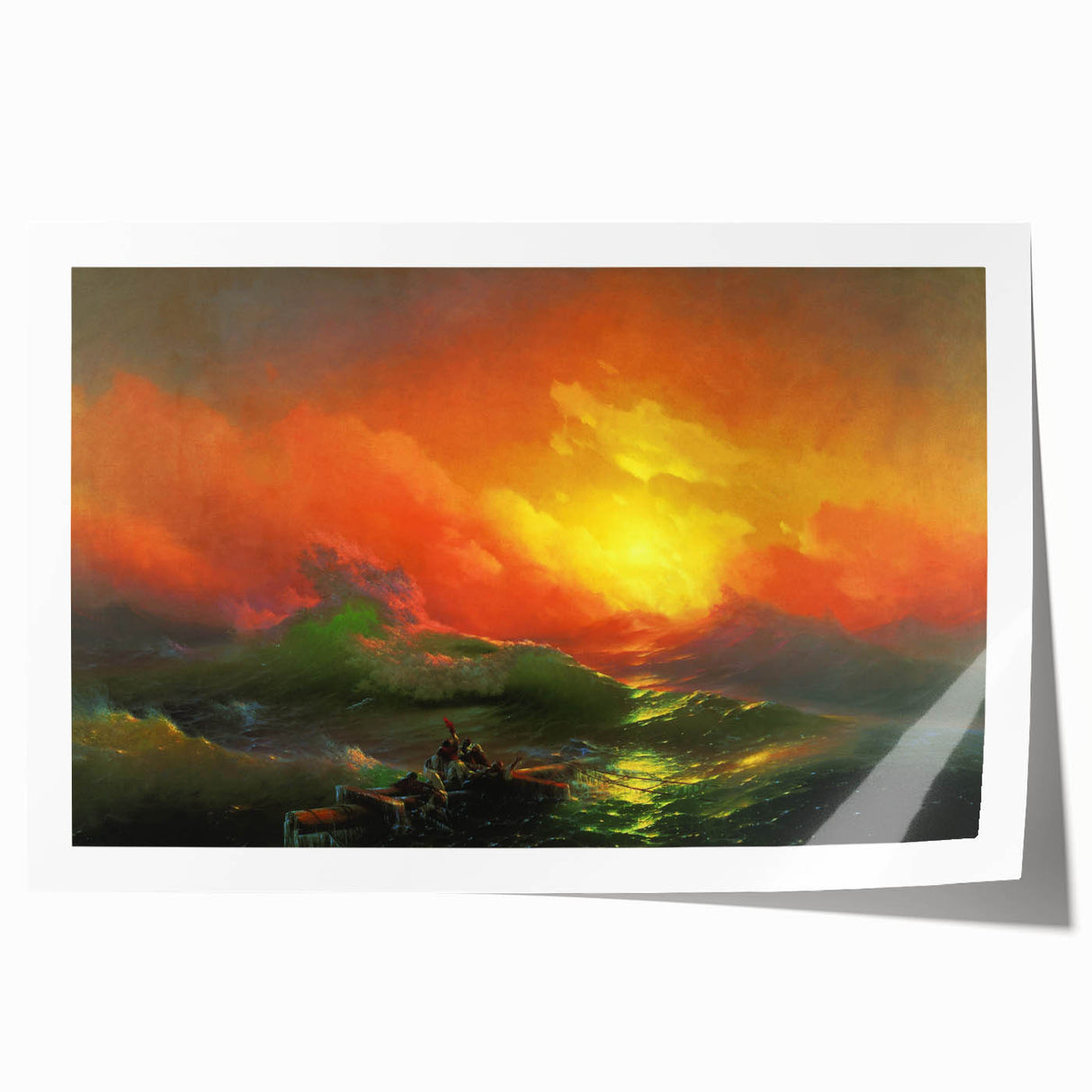 Famous Romantic Era Art - The Ninth Wave Seascape Canvas Print