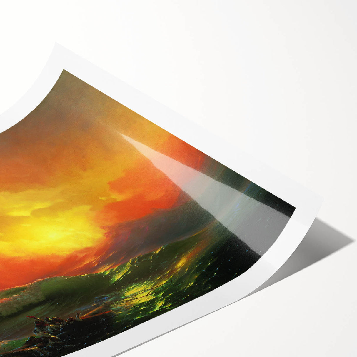 Famous Romantic Era Art - The Ninth Wave Seascape Canvas Print