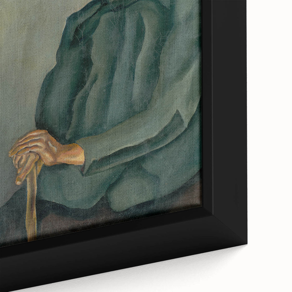 Modern Wall Art - Old Age by Konštantín Bauer in Subdued Greens