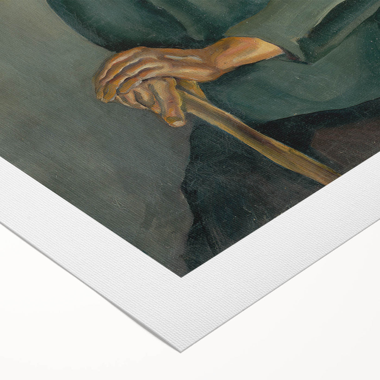 Modern Wall Art - Old Age by Konštantín Bauer in Subdued Greens