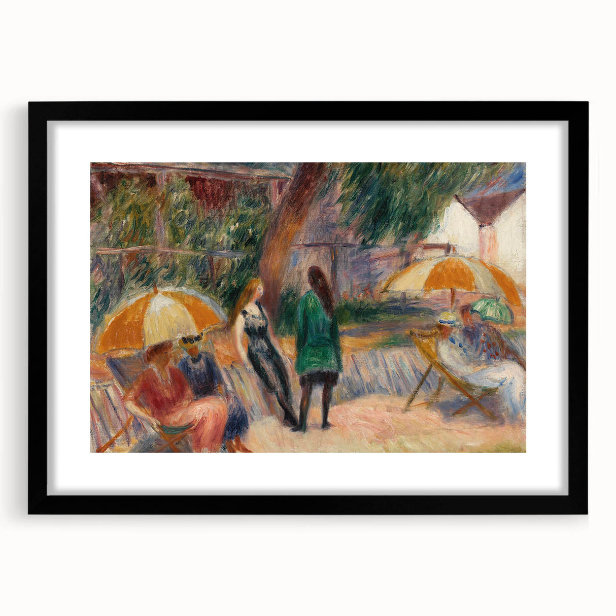 Beach with Figures, Bellport - Impressionist Art by William Glackens