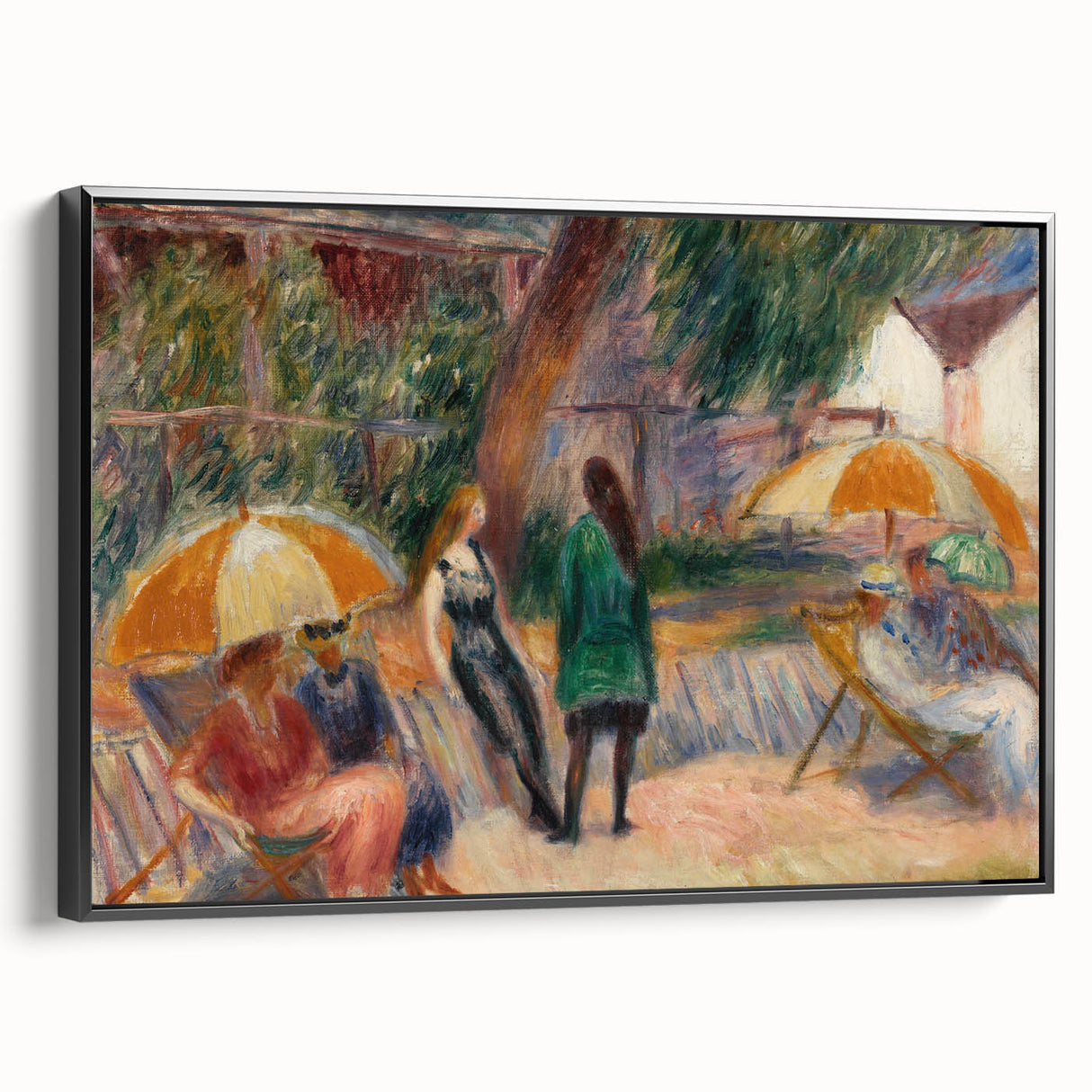 Beach with Figures, Bellport - Impressionist Art by William Glackens