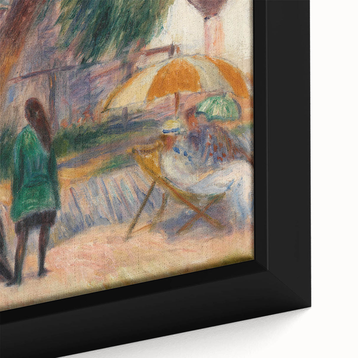 Beach with Figures, Bellport - Impressionist Art by William Glackens