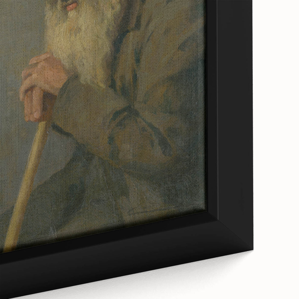 Modern Wall Art - Study of a Seated Old Man by Lajos Csordák