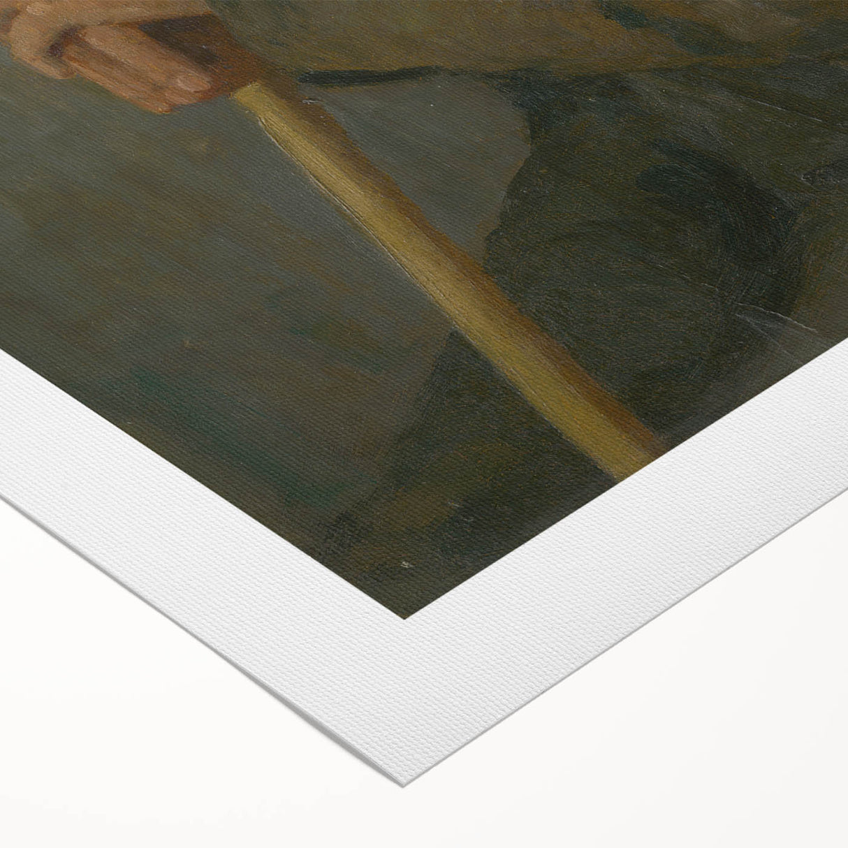 Modern Wall Art - Study of a Seated Old Man by Lajos Csordák