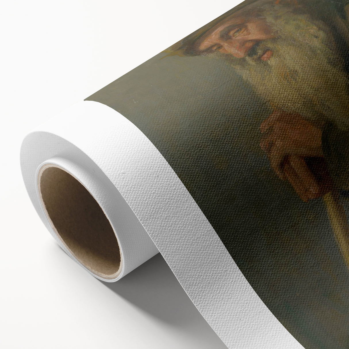 Modern Wall Art - Study of a Seated Old Man by Lajos Csordák