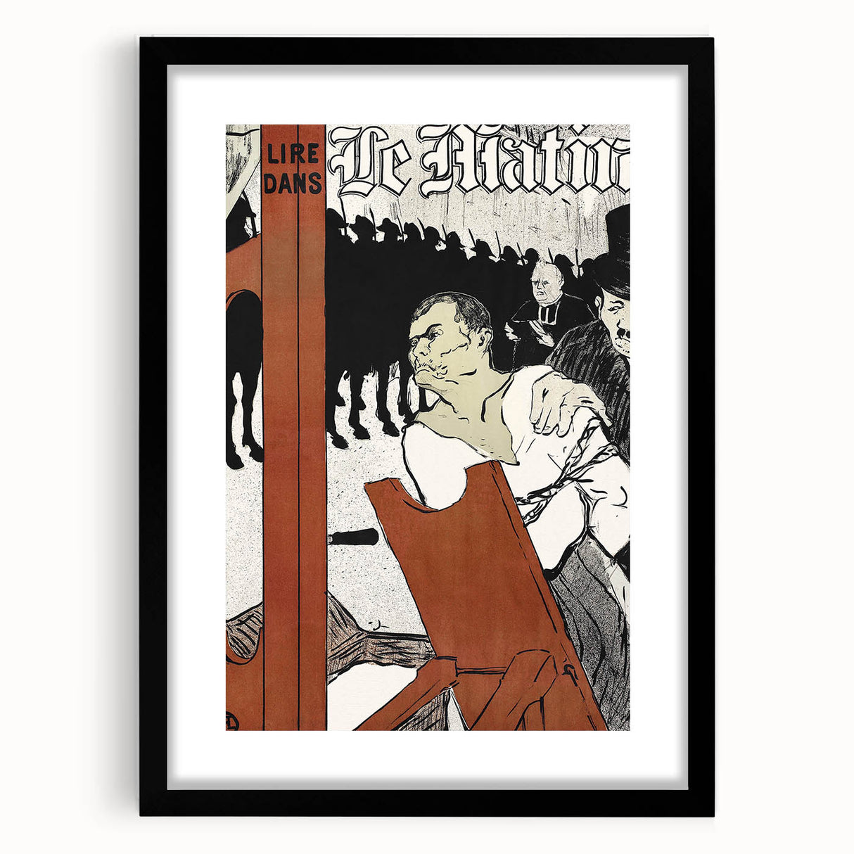 Bold Wall Art - Au Pied de l’Échafaud by Henri de Toulouse-Lautrec