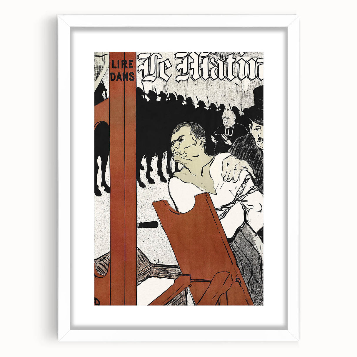 Bold Wall Art - Au Pied de l’Échafaud by Henri de Toulouse-Lautrec