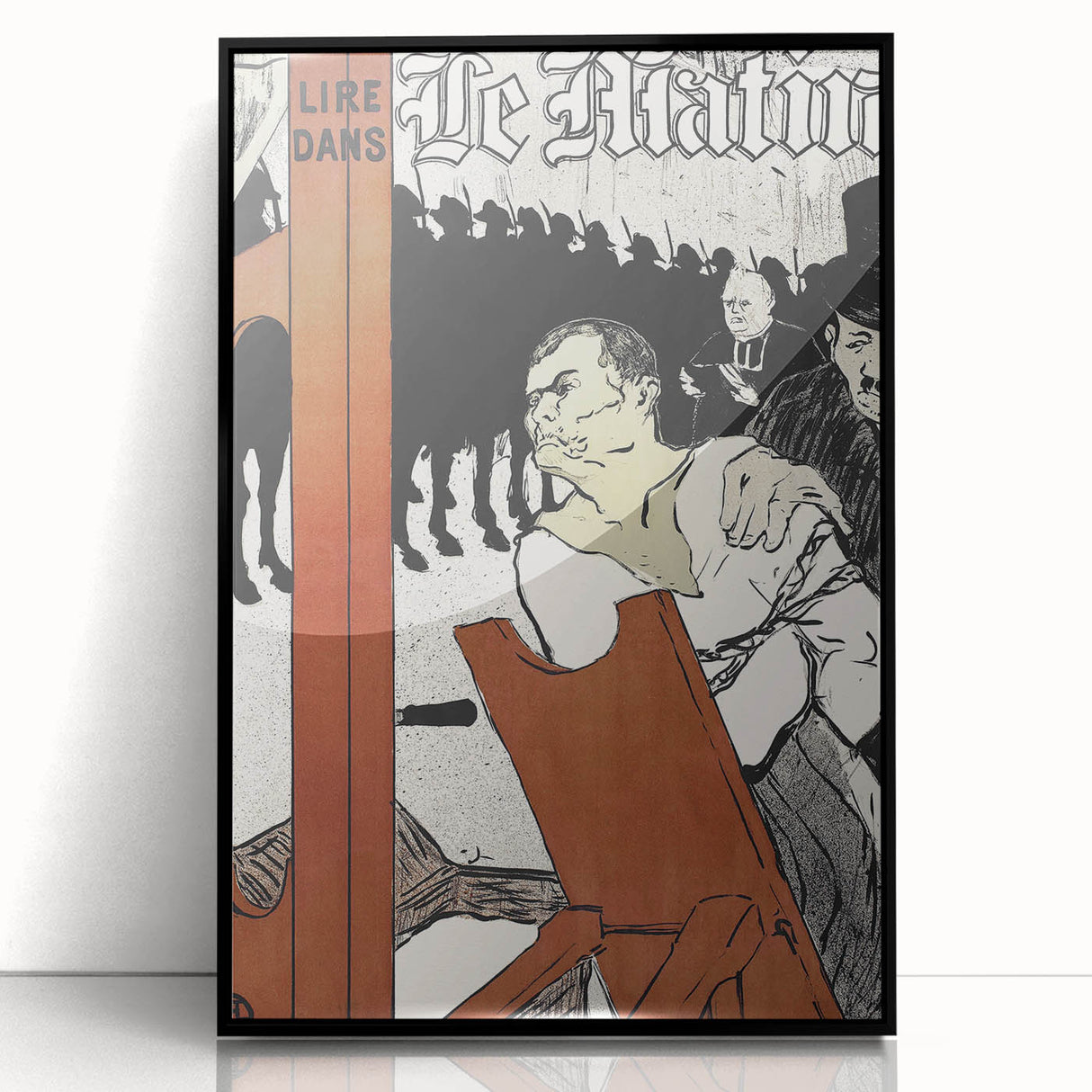 Bold Wall Art - Au Pied de l’Échafaud by Henri de Toulouse-Lautrec