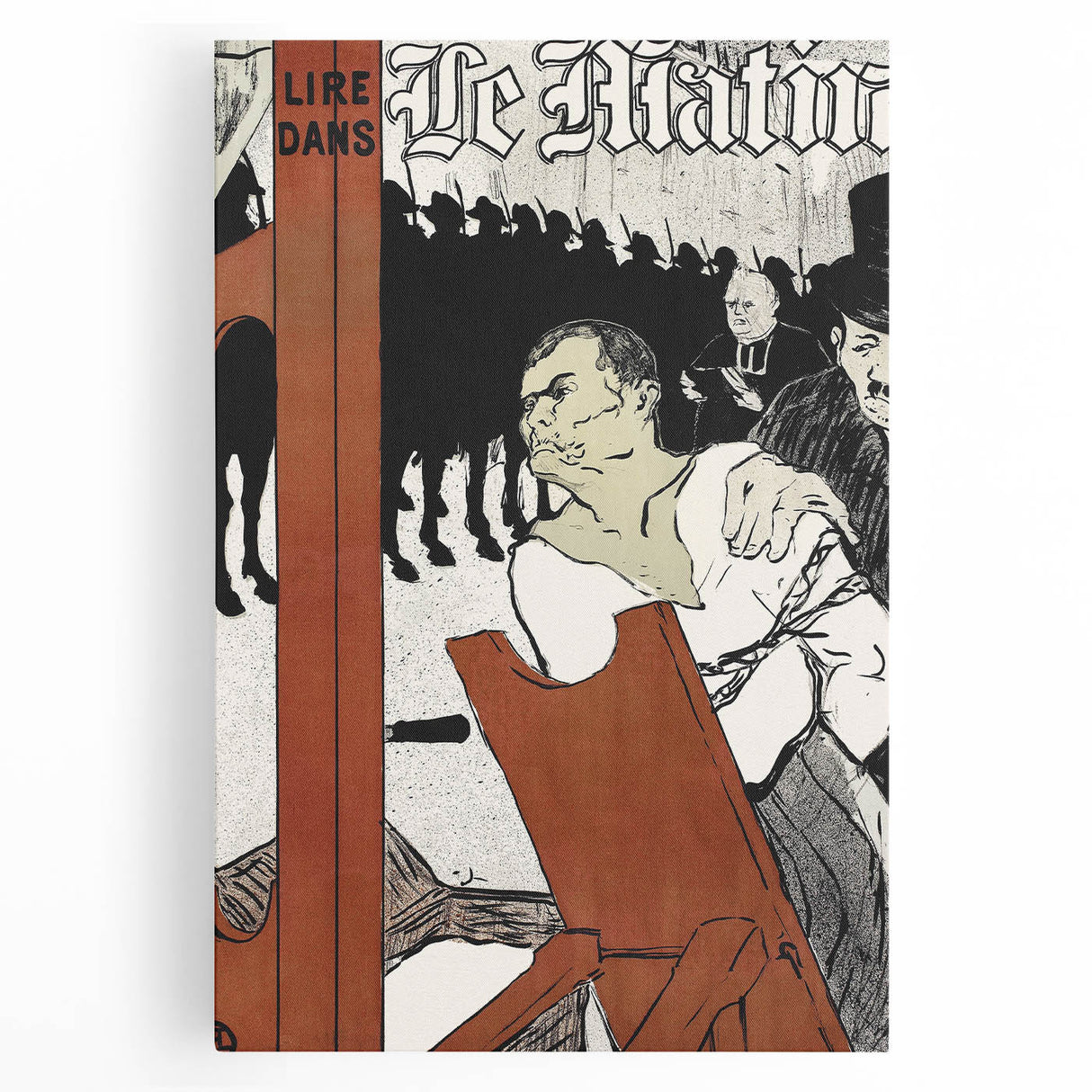 Bold Wall Art - Au Pied de l’Échafaud by Henri de Toulouse-Lautrec