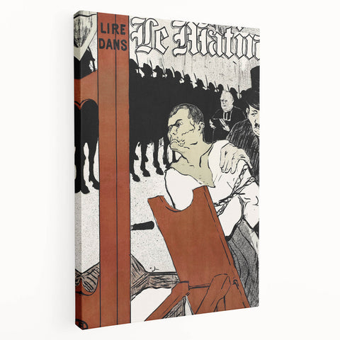 Bold Wall Art - Au Pied de l’Échafaud by Henri de Toulouse-Lautrec