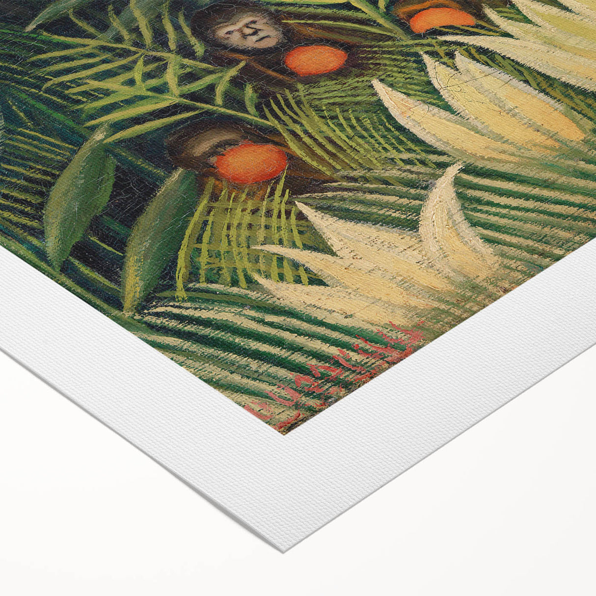 Monkeys and Parrot in the Virgin Forest by Henri Rousseau