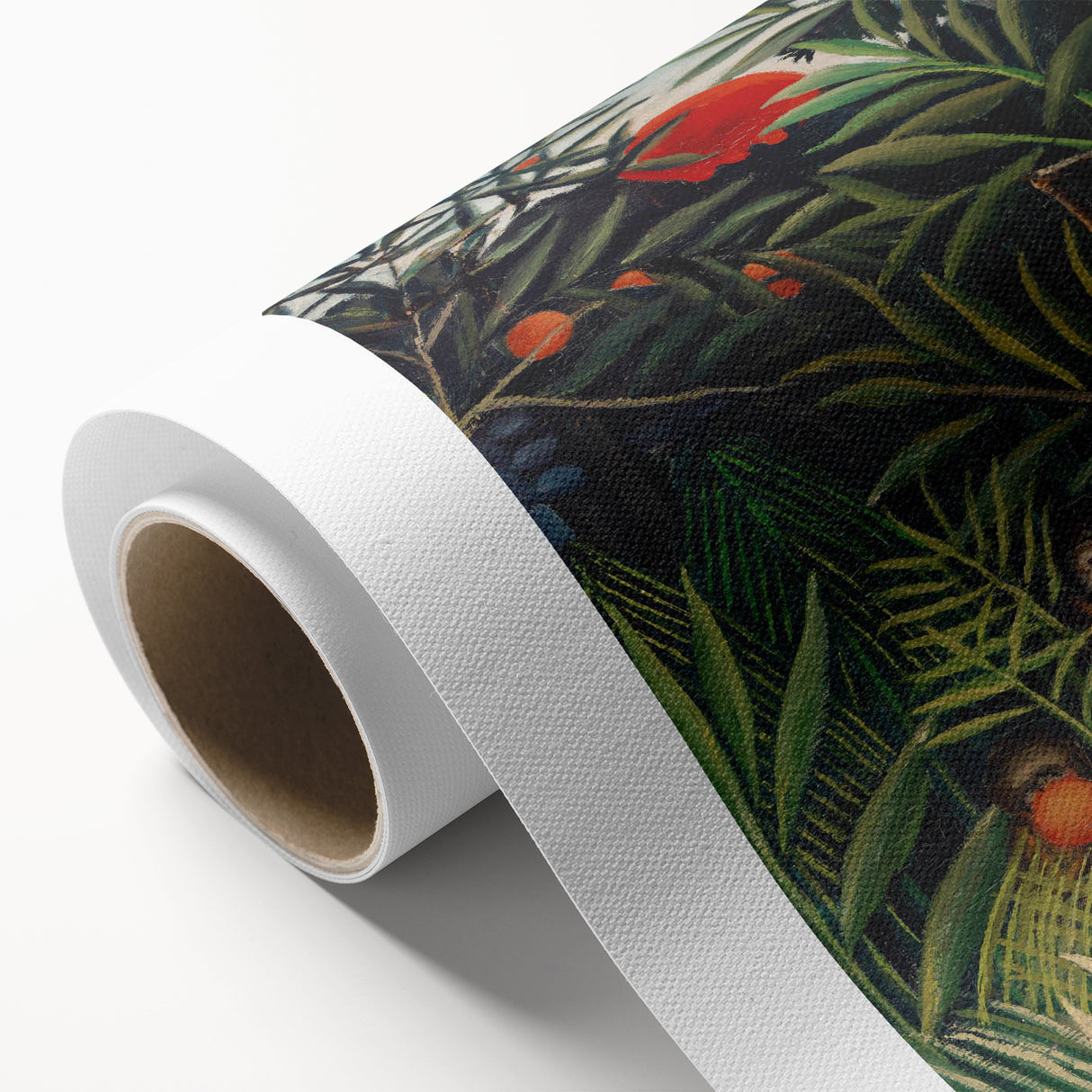 Monkeys and Parrot in the Virgin Forest by Henri Rousseau