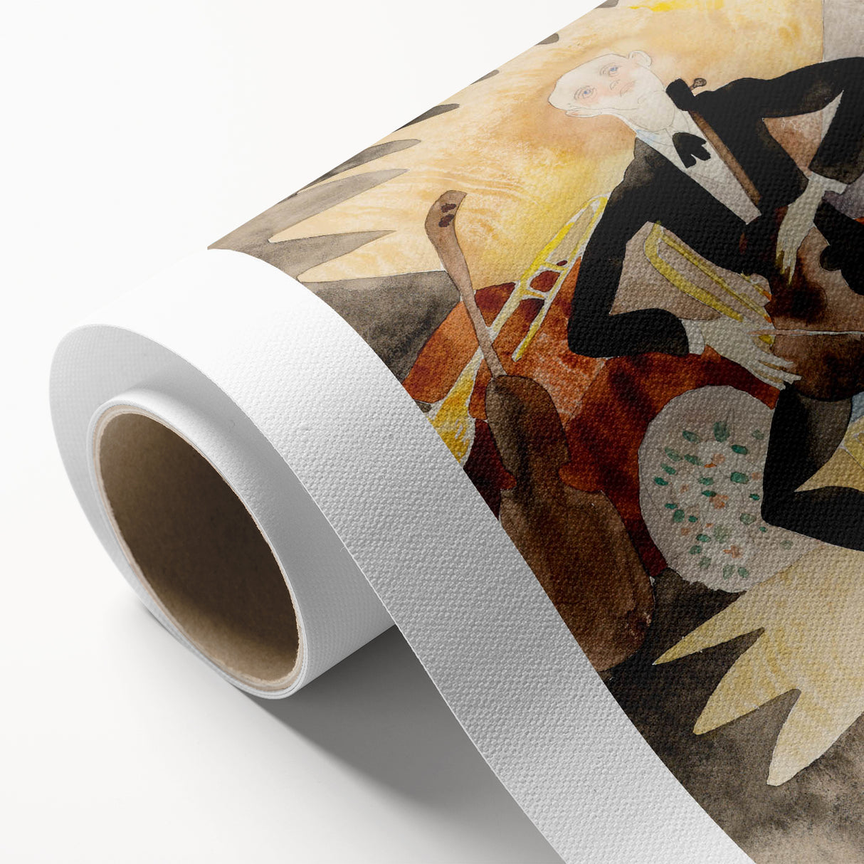 Modern Musician Wall Art - Abstract Contemporary Art Print 1918