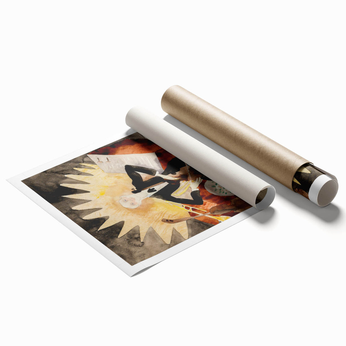 Modern Musician Wall Art - Abstract Contemporary Art Print 1918