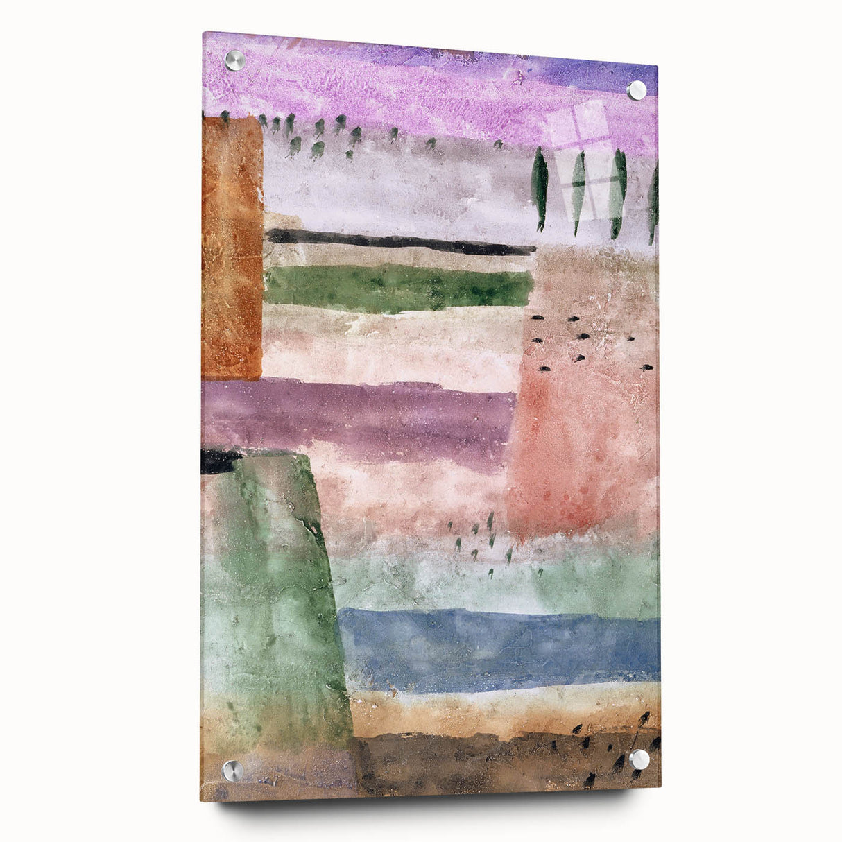 Modern Landscape Wall Art - Abstract Contemporary Poplar Design Print