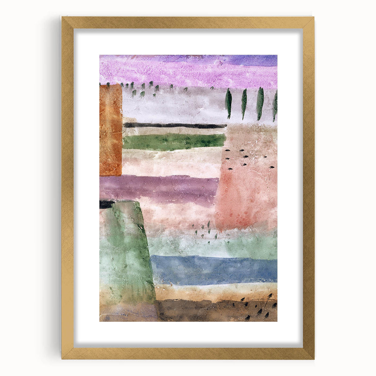 Modern Landscape Wall Art - Abstract Contemporary Poplar Design Print