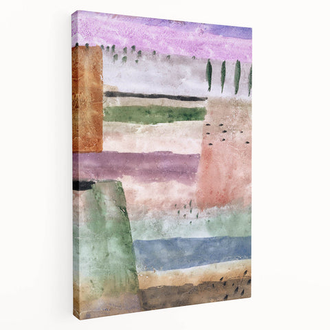 Modern Landscape Wall Art - Abstract Contemporary Poplar Design Print