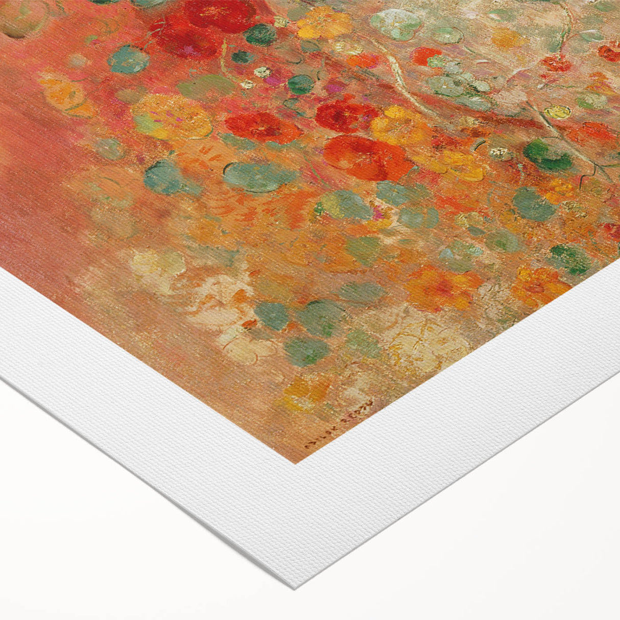 Vibrant Nasturtiums - Modern Floral Wall Art for Trendy Home Decor