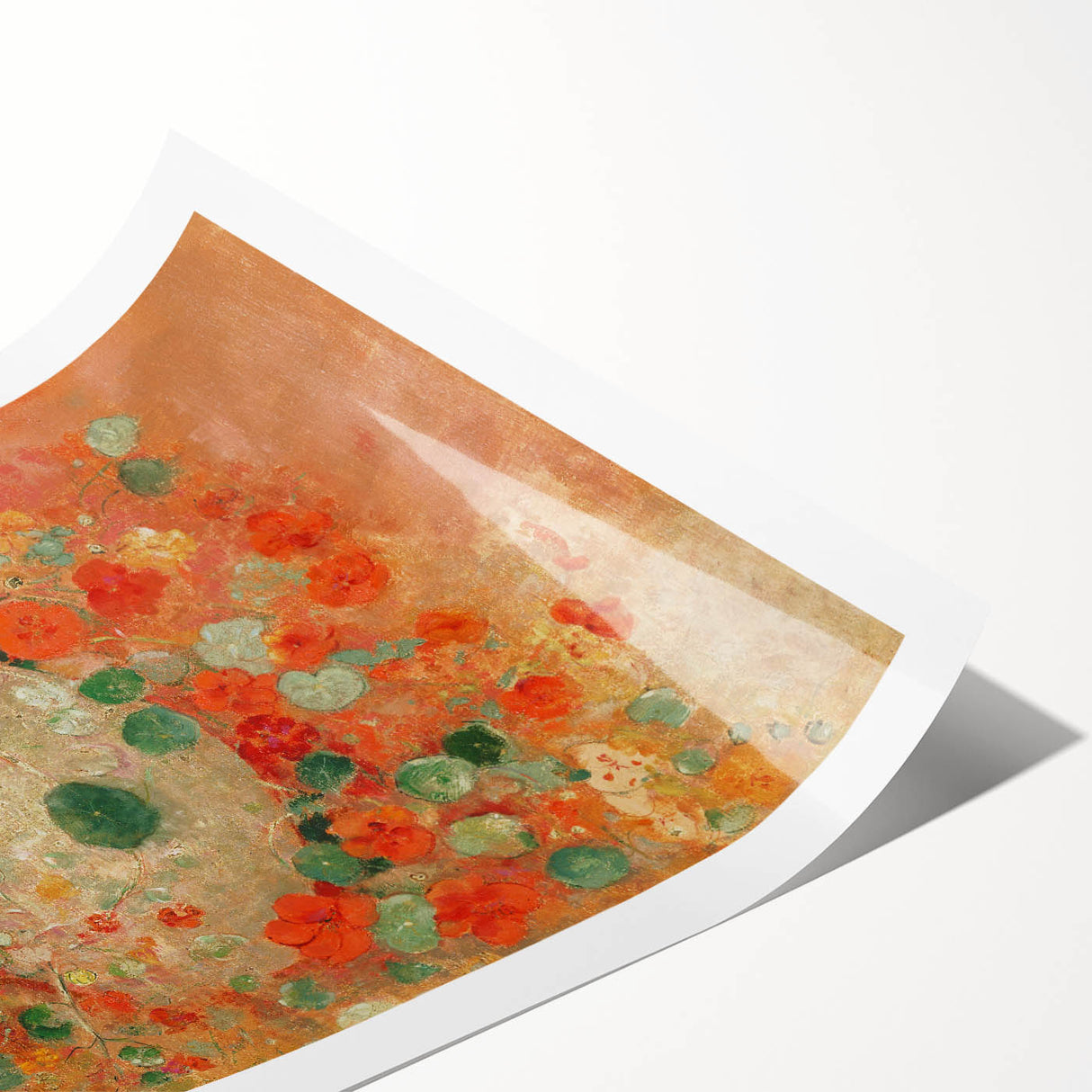 Vibrant Nasturtiums - Modern Floral Wall Art for Trendy Home Decor