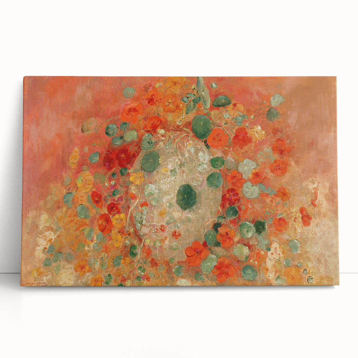 Vibrant Nasturtiums - Modern Floral Wall Art for Trendy Home Decor