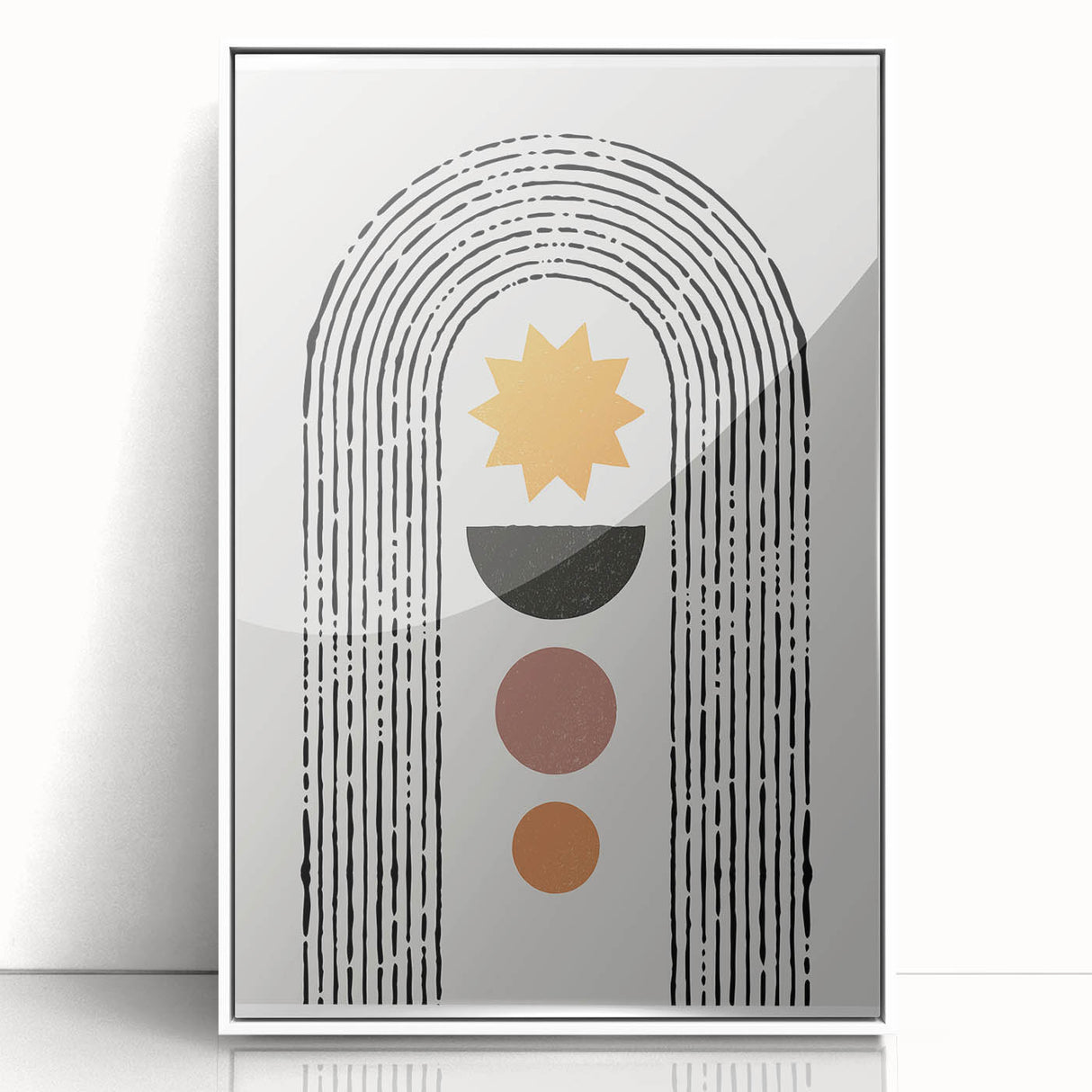 Framed Dining Room Prints - Modern Geometric Abstract Art