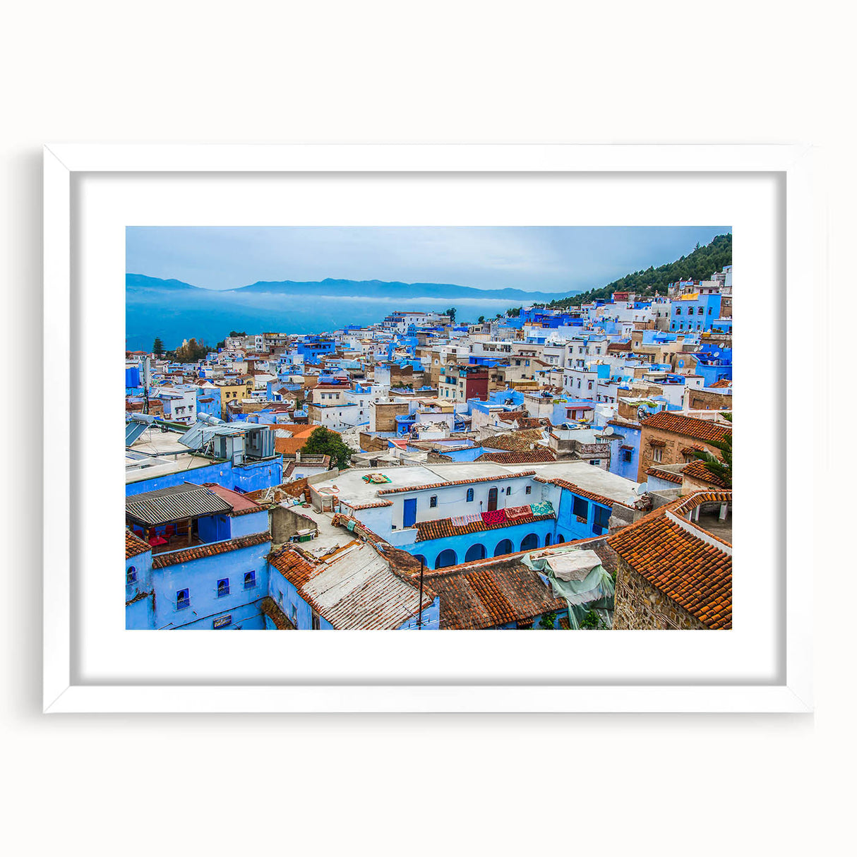 Extra large wall art depicting an abstract Moroccan landscape in textured earth tones on a framed canvas.