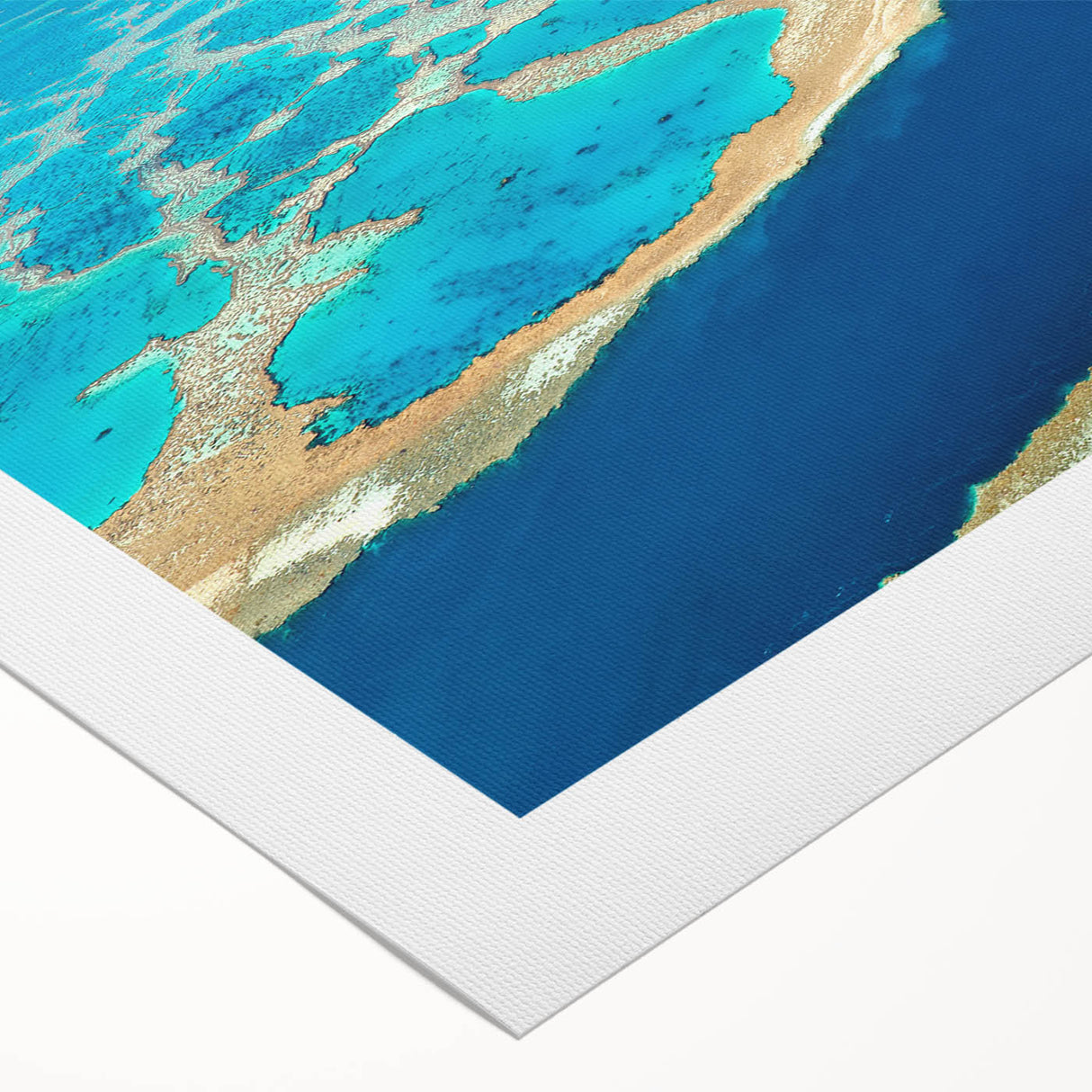 Art deco poster of Brisbane skyline in muted metallic tones on rolled canvas, suitable for dining room wall art.