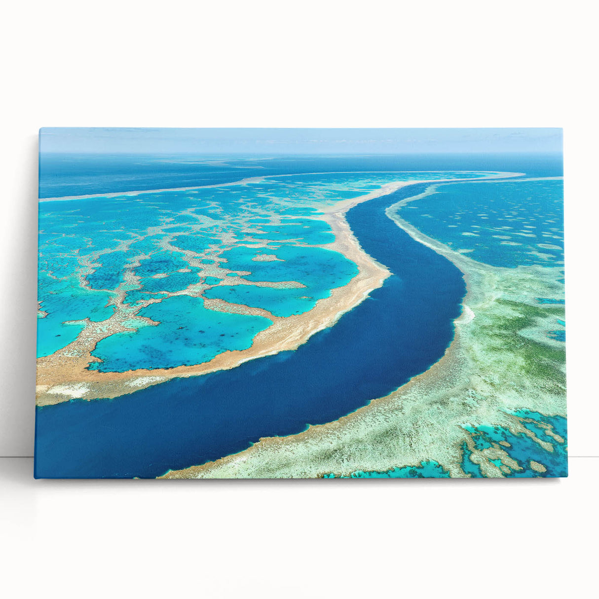 Black and white photograph of Brisbane skyline on stretched canvas, ideal for kitchen wall art.