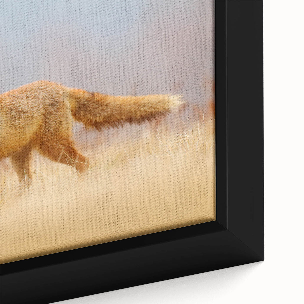 Black wall art featuring a textured, colorful European scenery on a large framed canvas, ideal for living room decor.