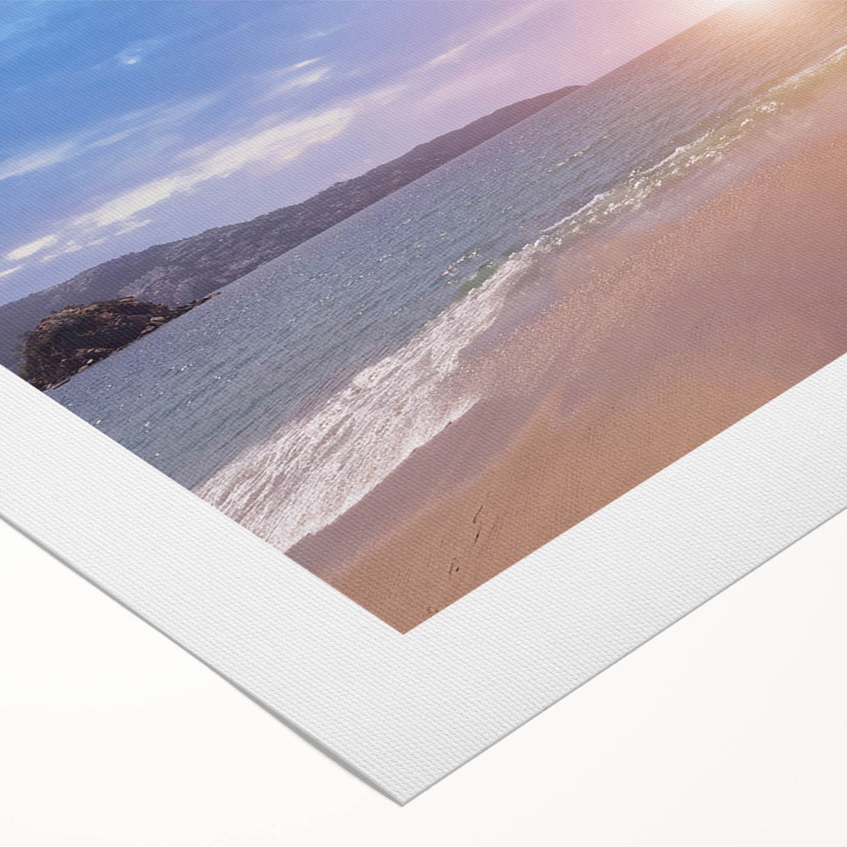 Art deco poster of Acapulco scenery in vibrant colors on rolled canvas, ideal for dining room wall art.