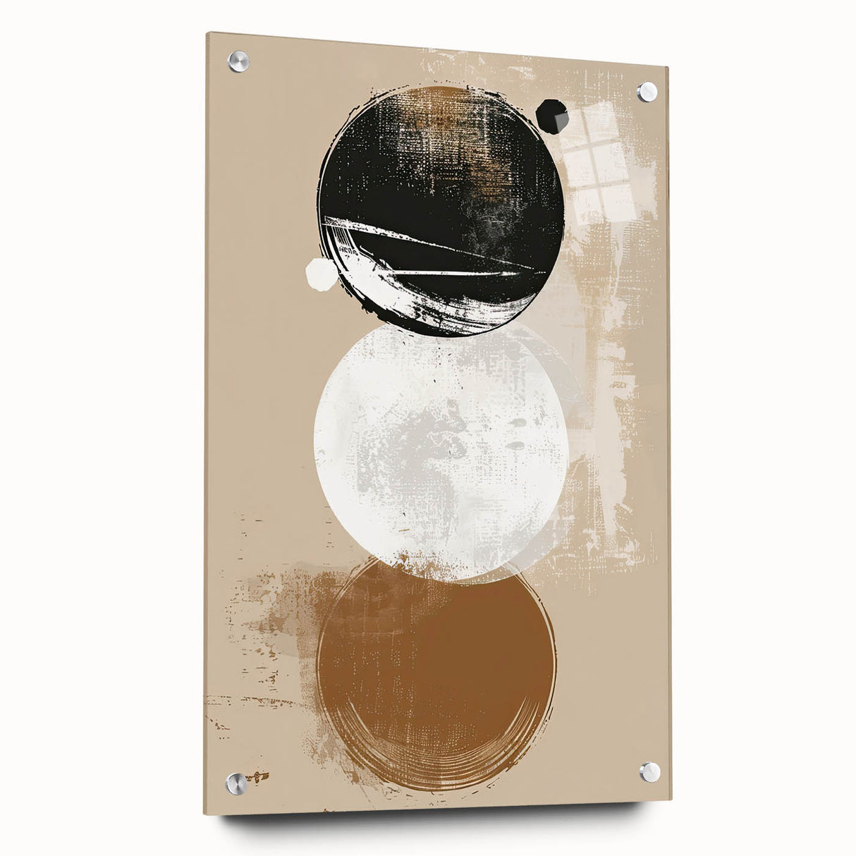 Minimalist Geometric Wall Art - Abstract Dining Room Canvas Print