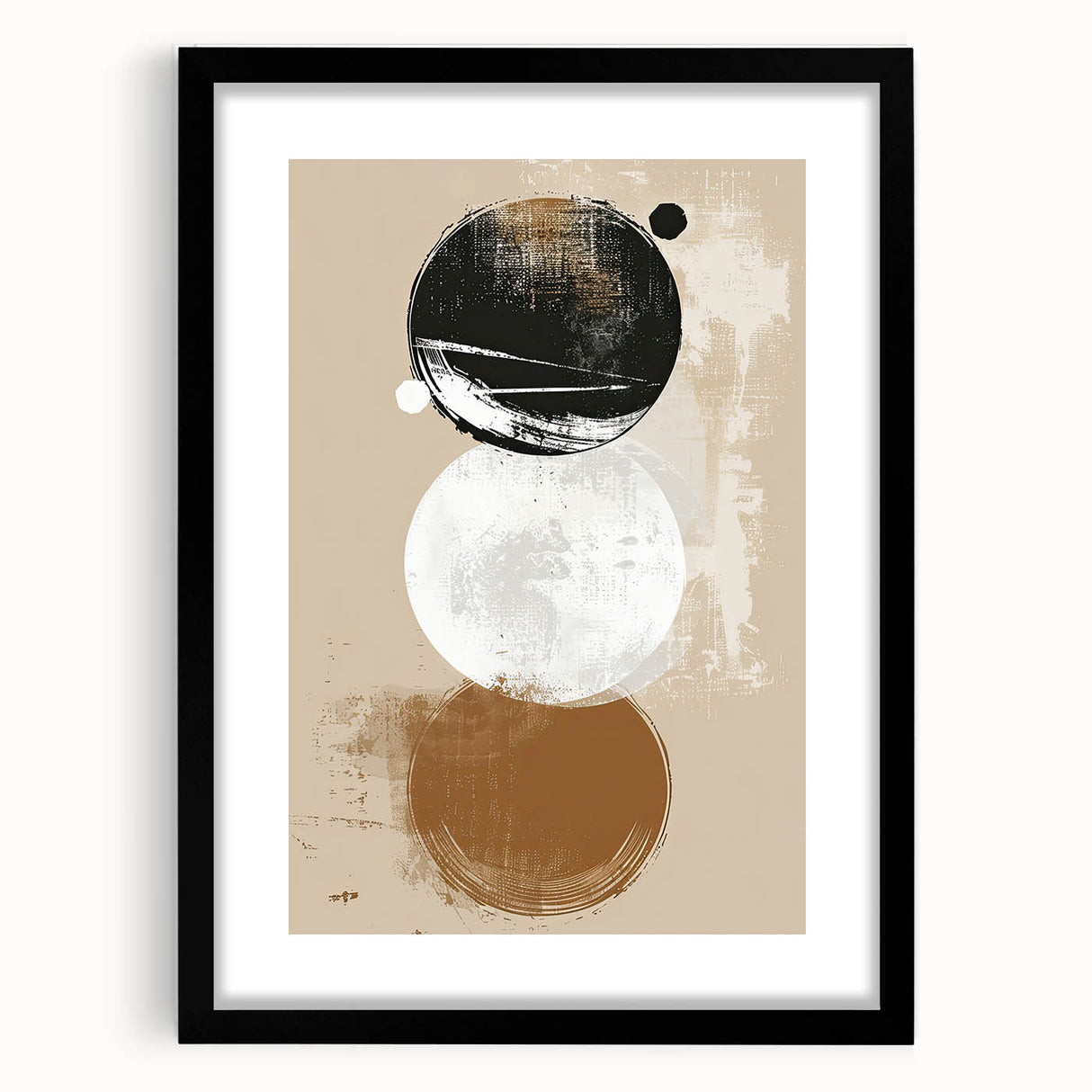 Minimalist Geometric Wall Art - Abstract Dining Room Canvas Print