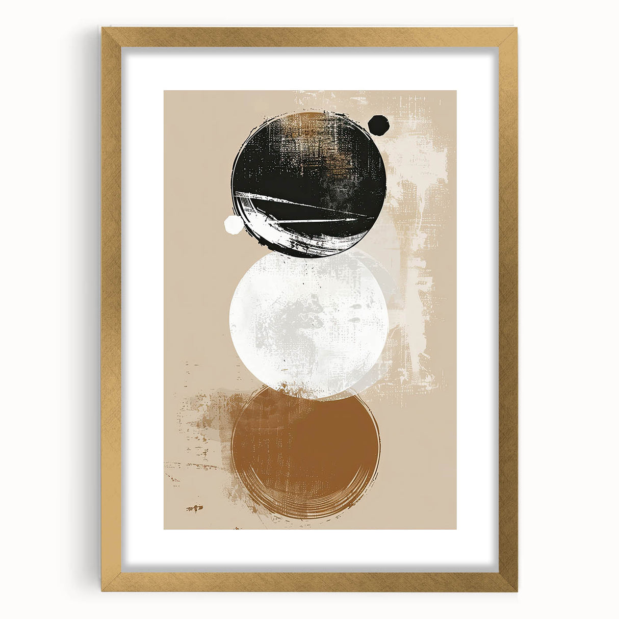 Minimalist Geometric Wall Art - Abstract Dining Room Canvas Print