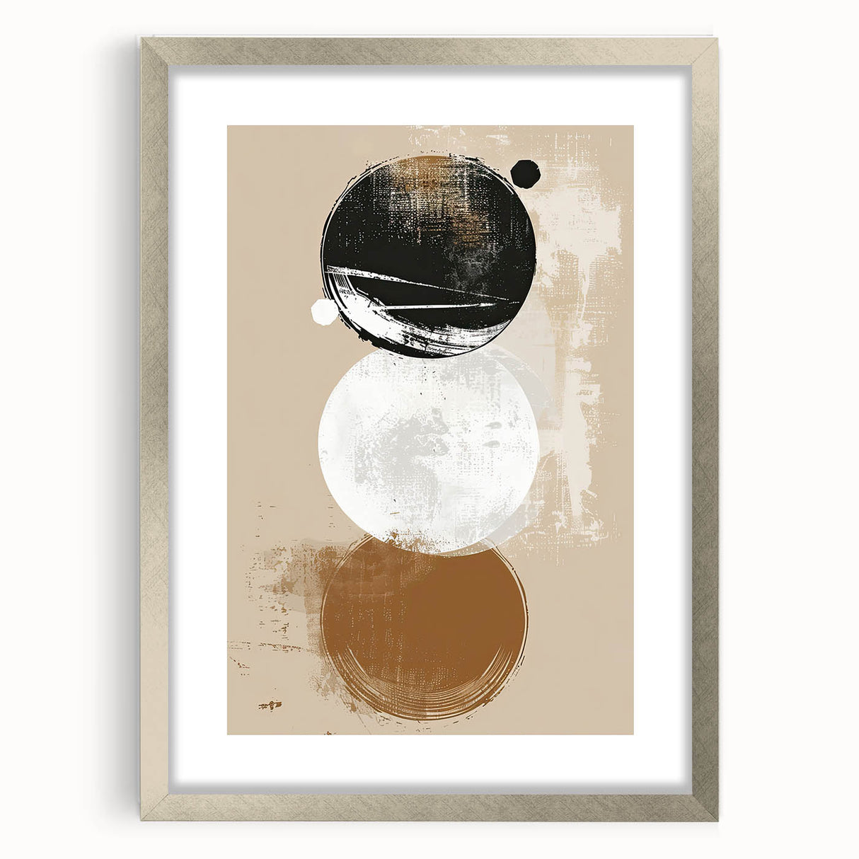 Minimalist Geometric Wall Art - Abstract Dining Room Canvas Print