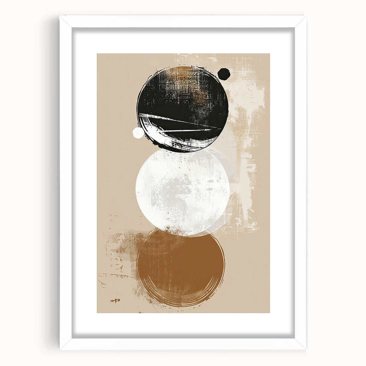 Minimalist Geometric Wall Art - Abstract Dining Room Canvas Print