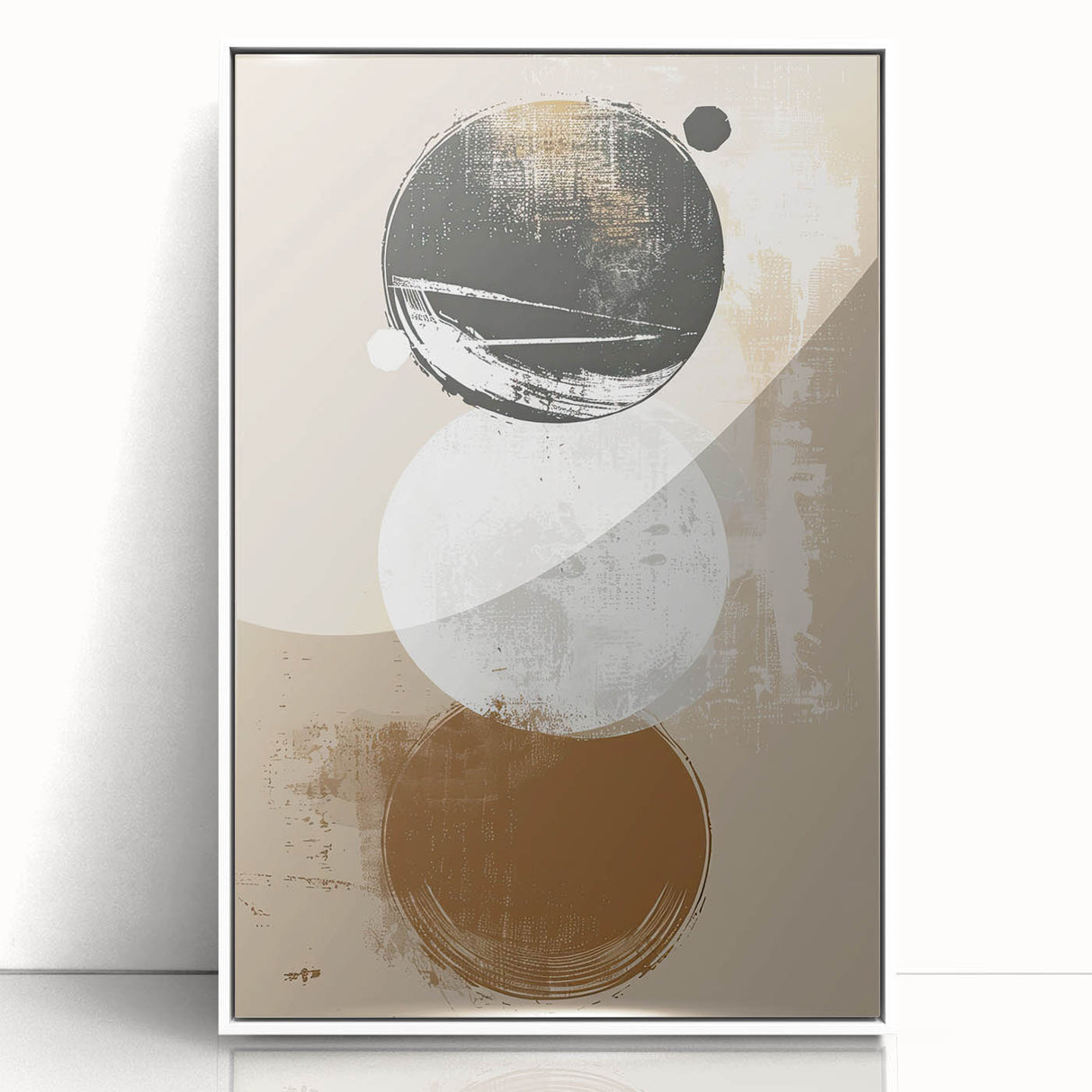 Minimalist Geometric Wall Art - Abstract Dining Room Canvas Print