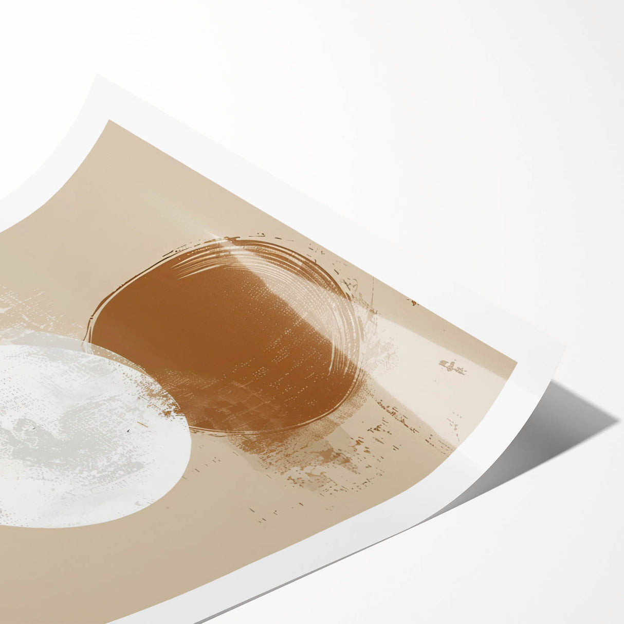 Minimalist Geometric Wall Art - Abstract Dining Room Canvas Print