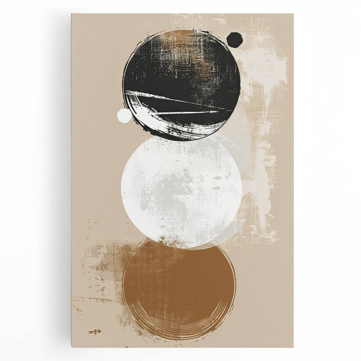 Minimalist Geometric Wall Art - Abstract Dining Room Canvas Print