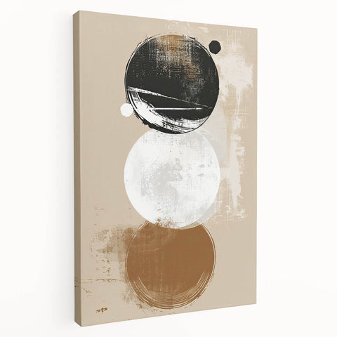 Minimalist Geometric Wall Art - Abstract Dining Room Canvas Print