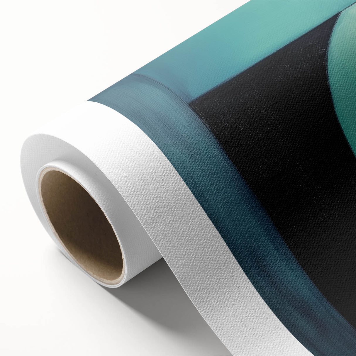 Modern Abstract Living Room Wall Art – Turquoise & Purple Canvas