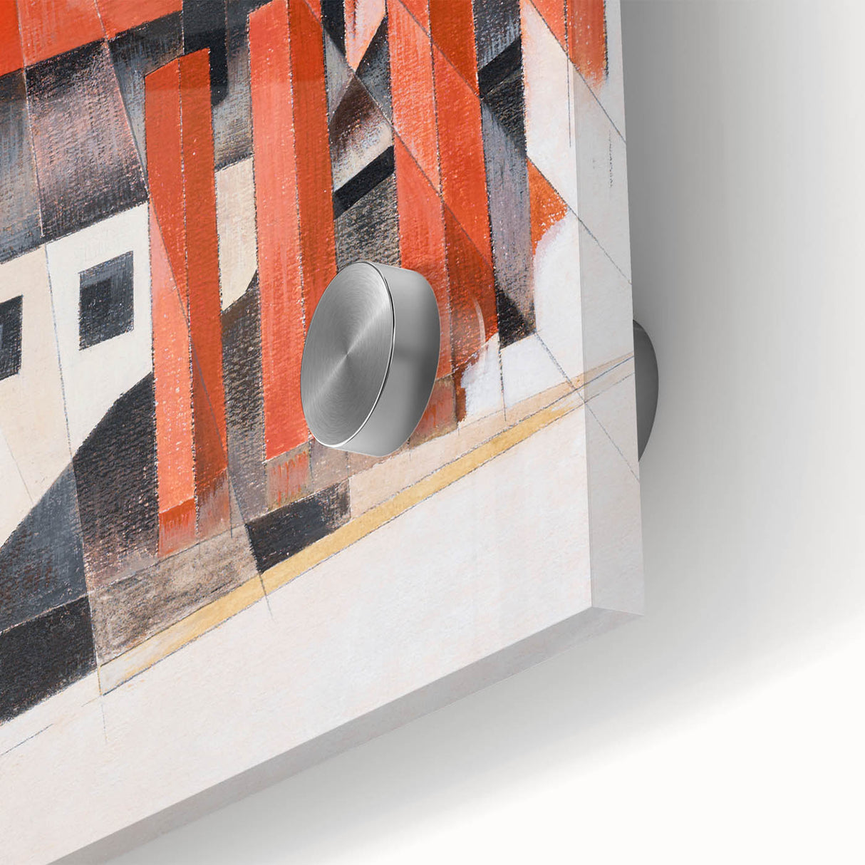 Modern Industrial Art - Abstract Contemporary Red & Black Design