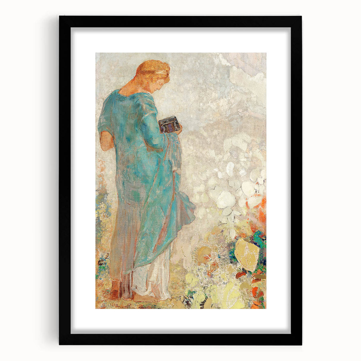 Modern Figurative Wall Art - Elegant Abstract Woman in Pastel Hues