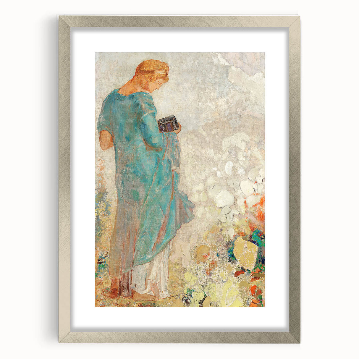 Modern Figurative Wall Art - Elegant Abstract Woman in Pastel Hues